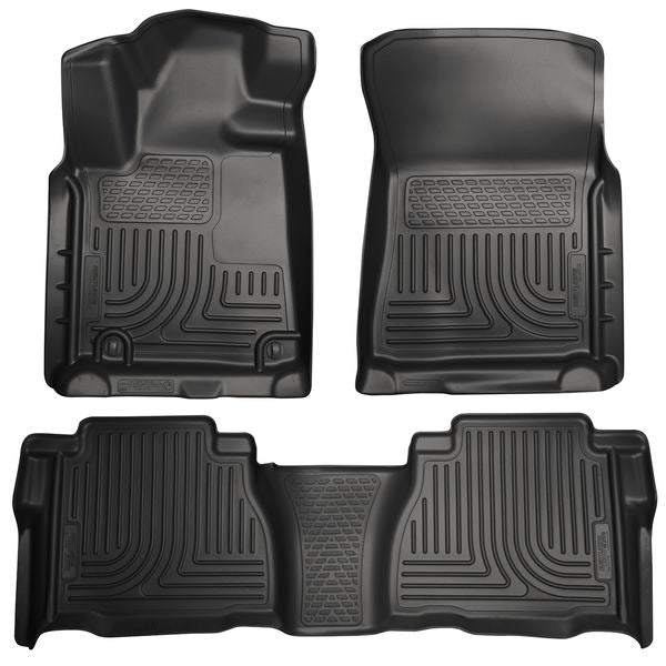 Husky 98581 Front/2nd Seat Floor Liners For 07-11 Tundra Crewmax/Double Cab