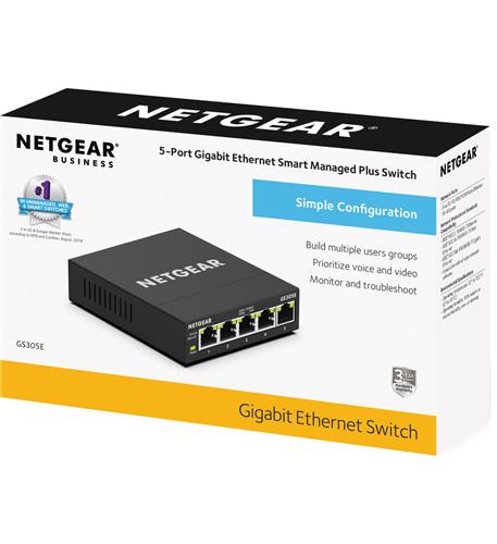 Netgear GS308E-100NAS 8-port Gigabit Plus Switch