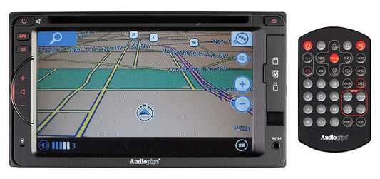 Audiopipe RAD1750GB 6.2" DVD/CD Fixed Panel Receiver GPS bluetooth AM/FM USB/SD