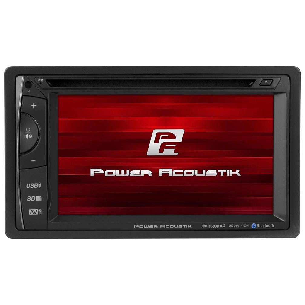 Power Acoustik PH620SXMBNT DDin 6.2" Touchscreen AM/FM/DVD/USB/BT/SAT Ready