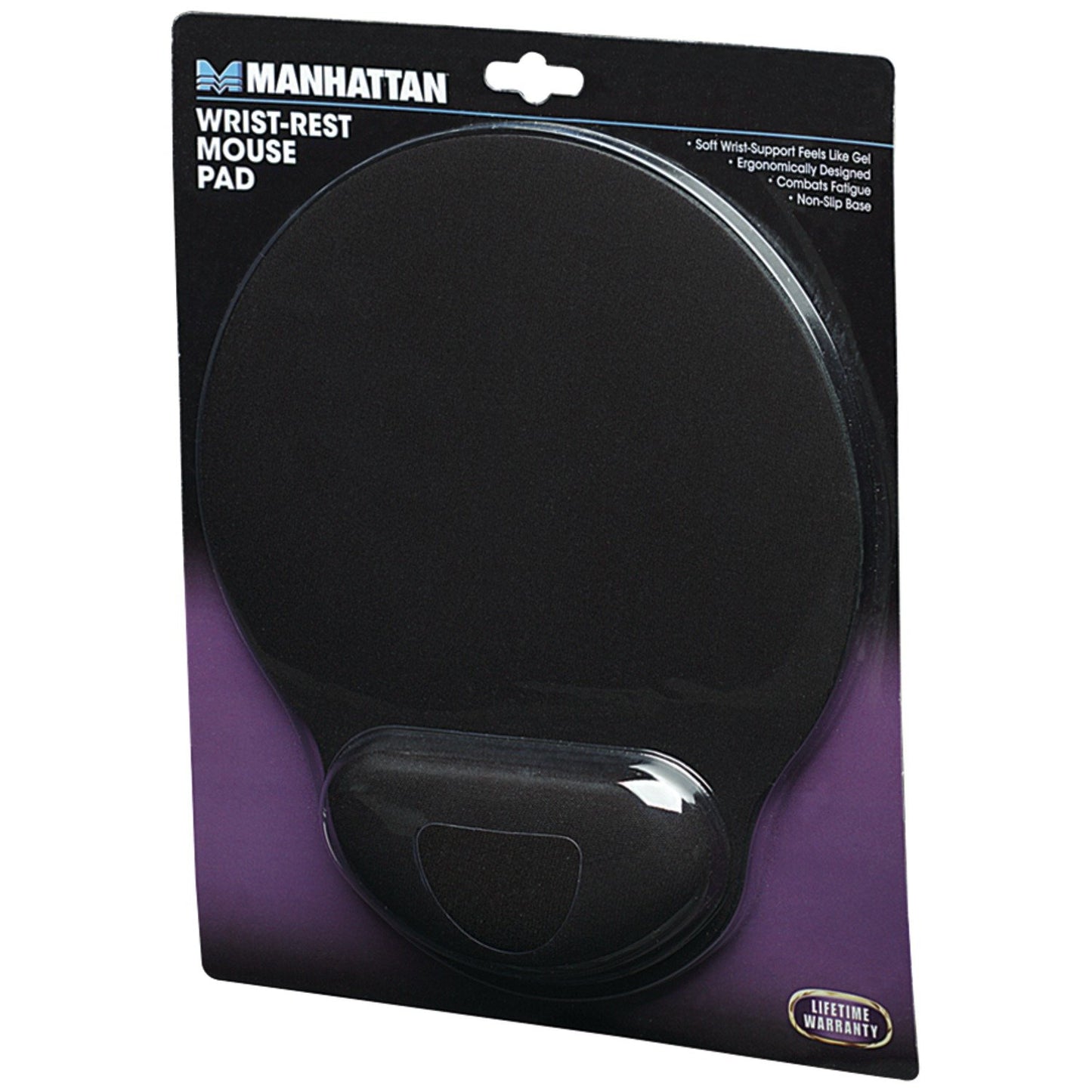 MANHATTAN 434362 Wrist-Rest Mouse Pad (Black)