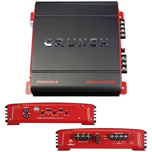 Crunch PX1000.2 1000 Watt POWERX Series 2-channel Car Audio Amplifier