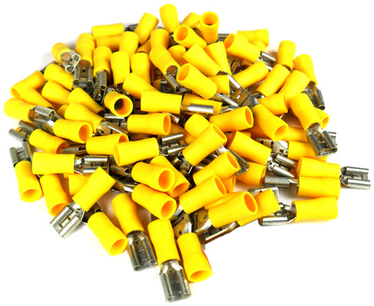 XSCORPION FD250Y Quick Disconnect 10/12ga. Female Yellow (100 pack)