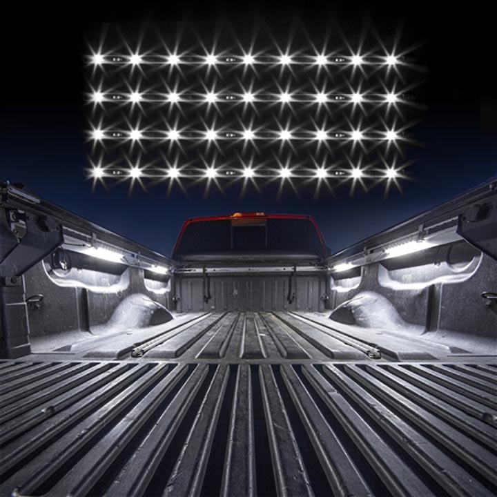 XKGlow XK041015W Four Piece Truck Bed Tool Box Light Kit  White