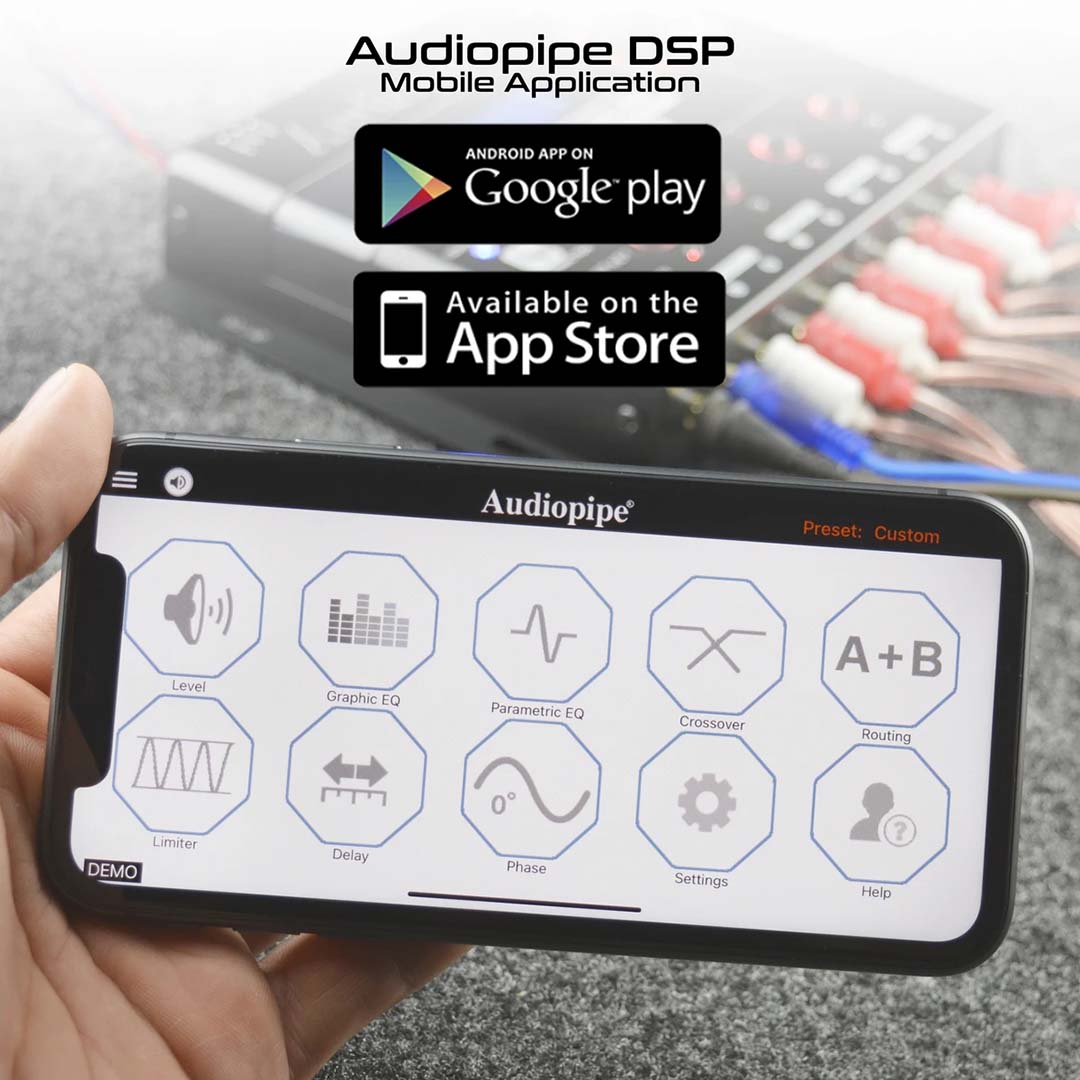 Audiopipe ADSPCLEANAPP 1-In/4-Out Digital Signal Processor  APP Controlled