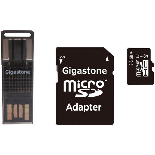 GIGASTONE GS-4IN1600X32GB-R Prime Series microSD Card 4-in-1 Kit