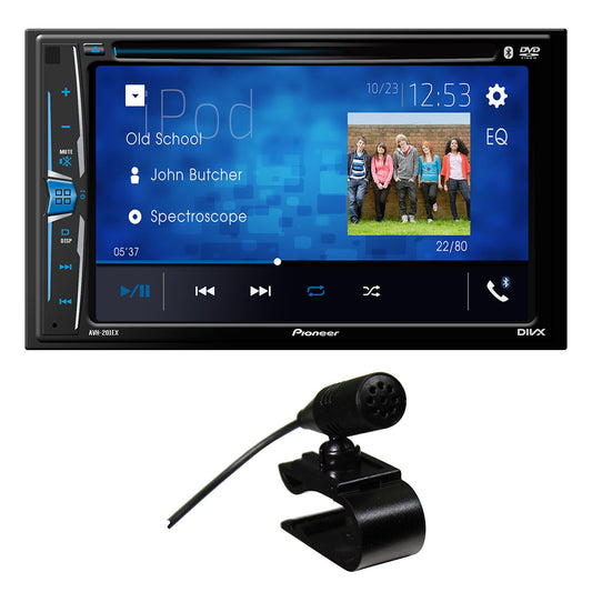 Pioneer AVH210EX 6.2" Ddin DVD Receiver w/BTRearCam InRear USB & Aux