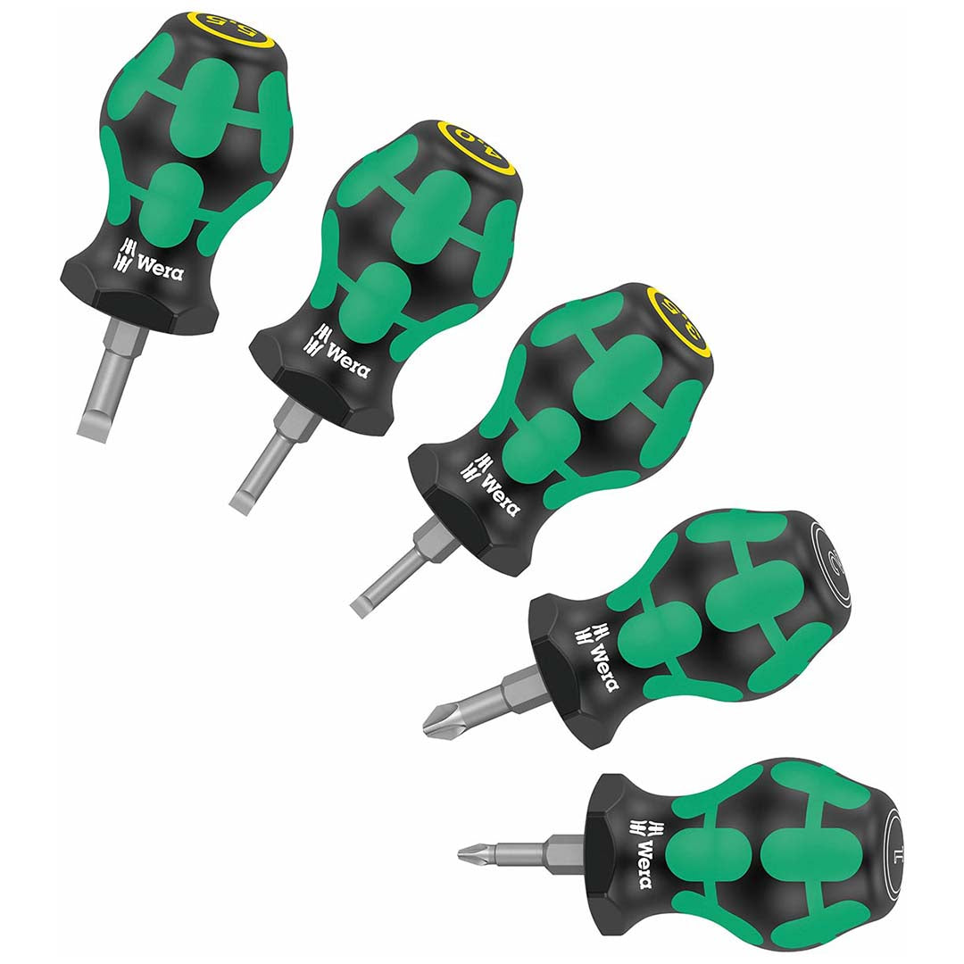 Wera 05008871001 Stubby Screwdriver Set (5 Piece Set)