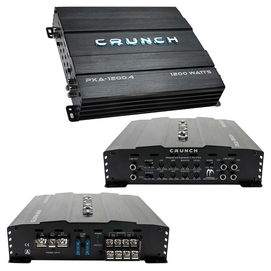 Crunch PXA12004 Amp 1200 Watt 4 Channel Amplifier