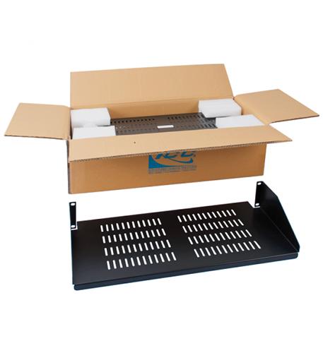 Icc ICCMSRSVC1 Rack Shelf, 10in Single Vented,2rms, 2pk