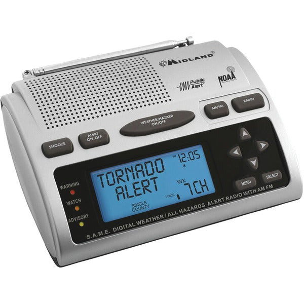 Midland WR-300 Deluxe SAME Weather Alert/All-Hazard Radio with AM/FM Radio
