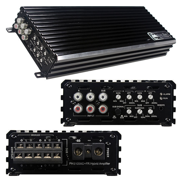 American Bass PH5100 1080 Watt 5 channel Amplifier