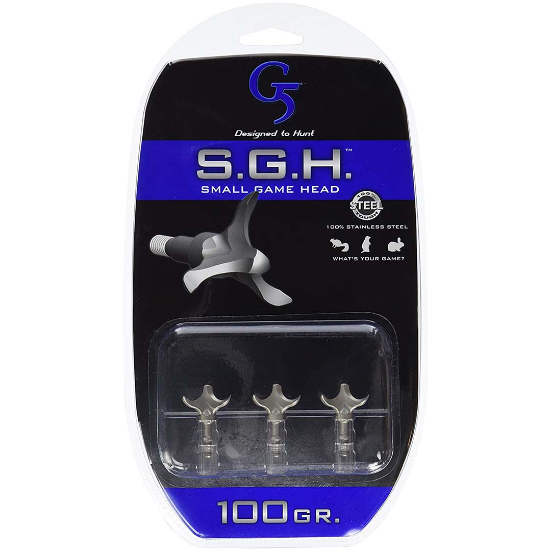 G5 Outdoors 150G5 SGH Small Game Head Broadheads 3 Pack  100 Grain