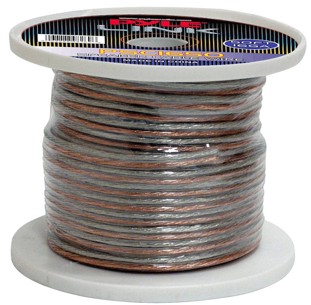 Pyle PSC1650 16 Gauge 50 ft. Spool of High Quality Speaker Wire