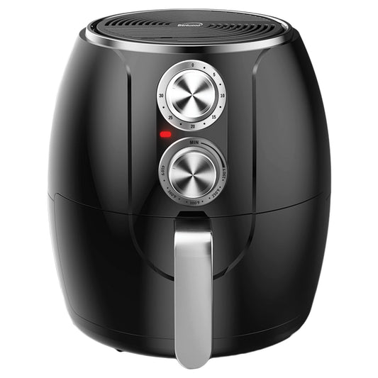 Brentwood App. AF-300BK 3.2qt 1200W Air Fryer Timer & Temp. Control Black/Silver