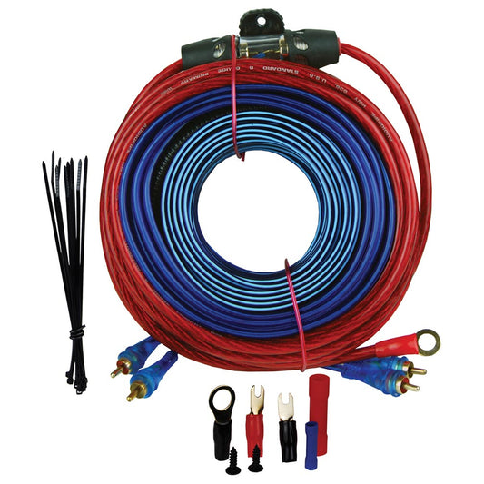 Audiopipe BMS1500SX 8 Gauge Amplifier Wiring Kit