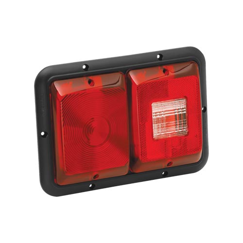 Bargman 3484008 Taillight 84 Recessed Double Horizonal Mount Red Backup