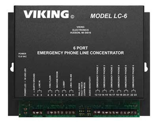 Viking Electronics LC-6 6 Port Line Concentrator for Emergency