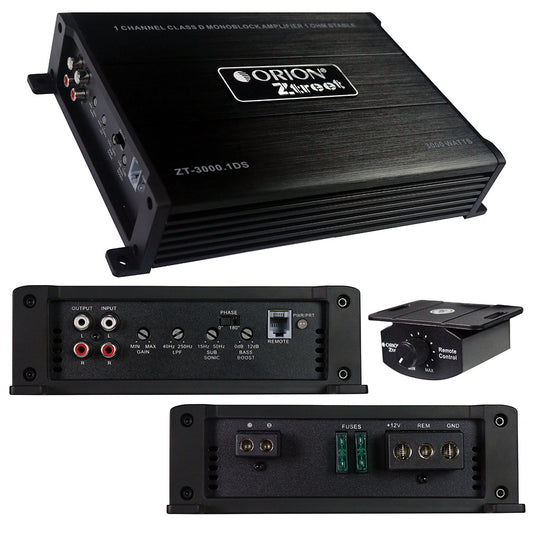 Orion ZT30001DS Ztreet Monoblock Amplifier, 400W RMS/3000W MAX