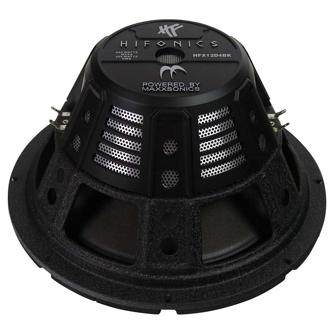 Hifonics HFX12D4BK 12" Woofer, 300W RMS/600W MAX, Dual 4 Ohm Voice Coil