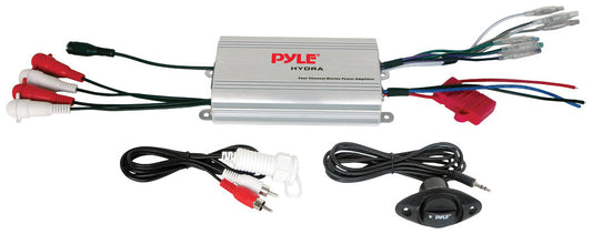 Pyle PLMRMP3A 4 Channel Waterproof MP3/ Ipod Marine Power Amplifier