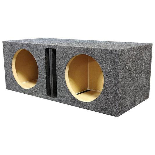 Qpower Dual 15" Ported Heavy Duty Enclosure with Divider