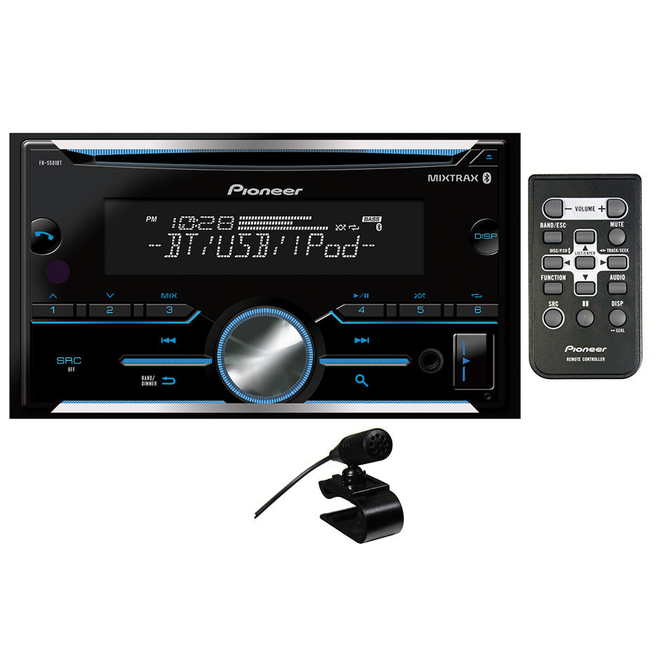 Pioneer FHS501BT D.Din CD Player w/BTAuxUSB2xPreOutSpotify Pandora