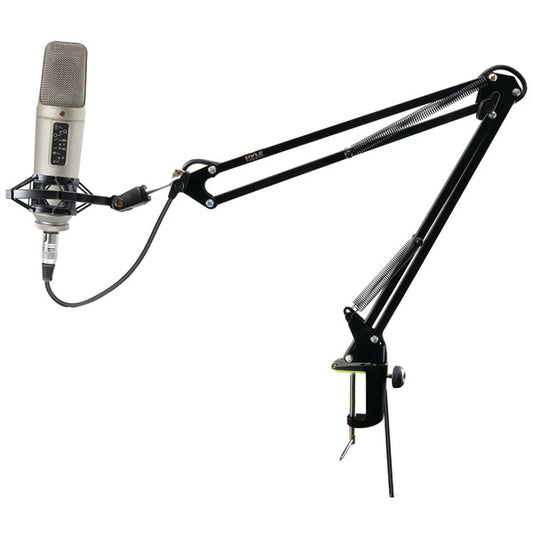 Pyle PMKSH01 Universal Table Clamp Boom Shock Microphone Mount