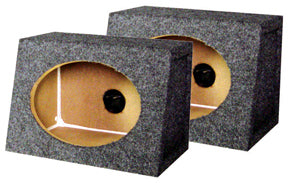 Q Power QTW6X9 6 x 9" Angle Style Car Speaker Enclosures (pair)