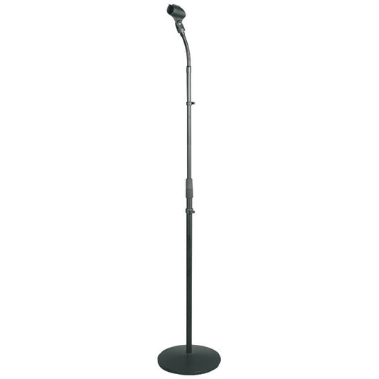 Pyle PMKS32 Universal Compact Base Microphone Stand w/ Adjustable Gooseneck