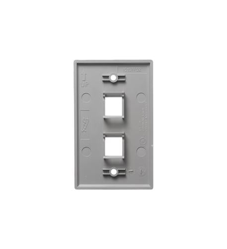 Icc FACE-2-GR Ic107f02gy - 2 Port Face - Gray