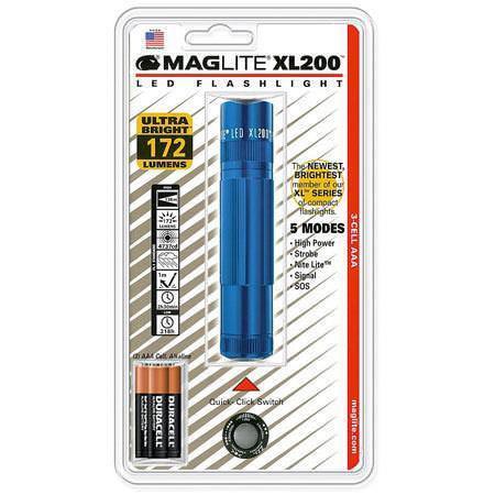 MAGLITE XL200S3116 XL200 3CELL AAA LED Flashlight Blue