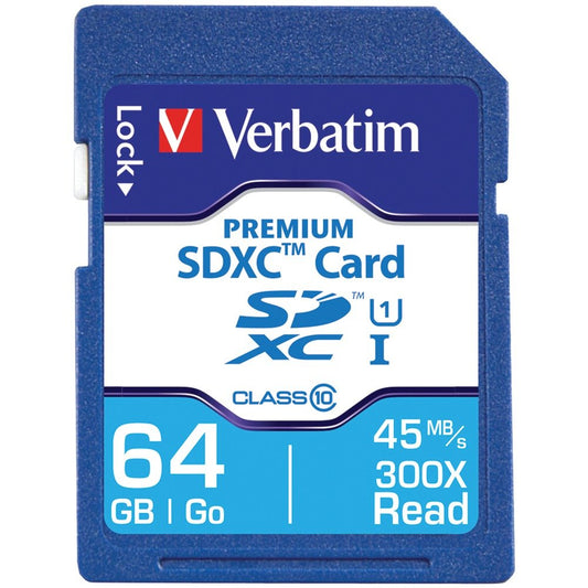 Verbatim 44024 Class 10 Premium SDXC™ Card (64GB)