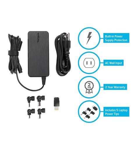 Targus APA90US 90w Ac Semi-slim Universal Laptop Charge