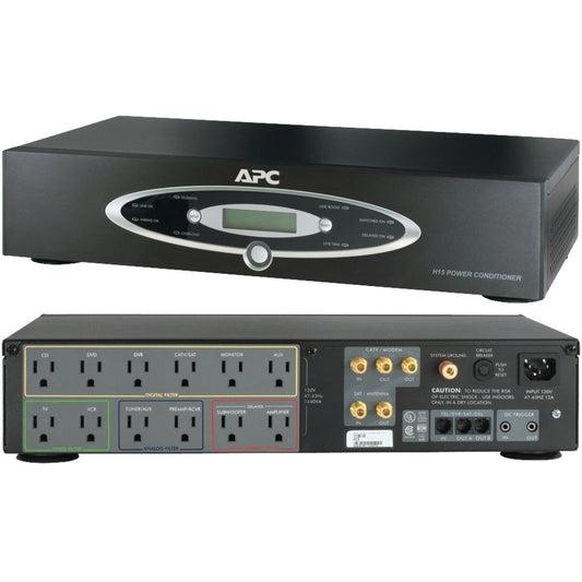 Apc H15BLK 12-Outlet H-Type Rack-Mountable Power Conditioner