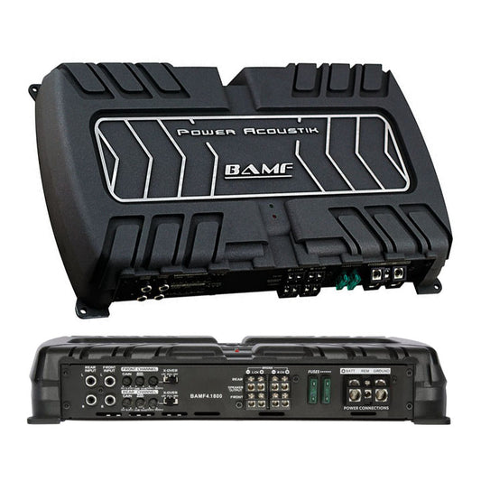 Power Acoustik BAMF4-1800 BAMF Series Class Ab Amp 4 Ch 1800W