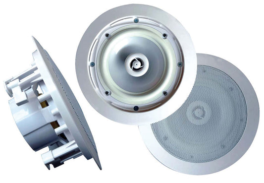 Pyle PWRC61 6.5" In Ceiling 8 Ohm Waterproof 300 Watt Speakers (pair)