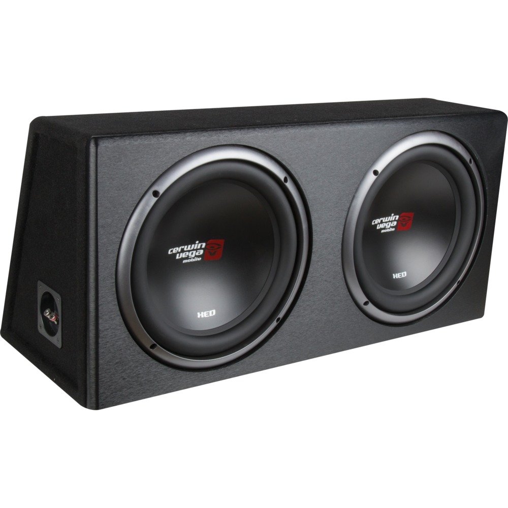 Cerwin-Vega Mobile XE12DV XED Series Dual 12" Subwoofers in Loaded Enclosure