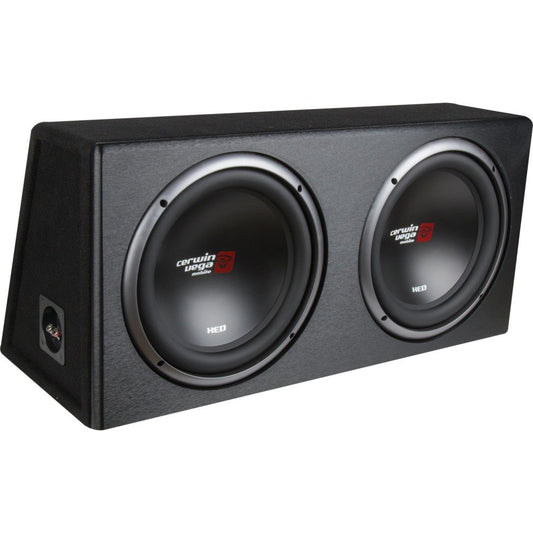 Cerwin-Vega Mobile XE10DV XED Series Dual 10" Subwoofers in Loaded Enclosure