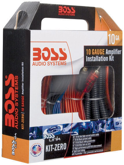 Boss Audio KITZERO 10 Gauge Car Amp Install Kit
