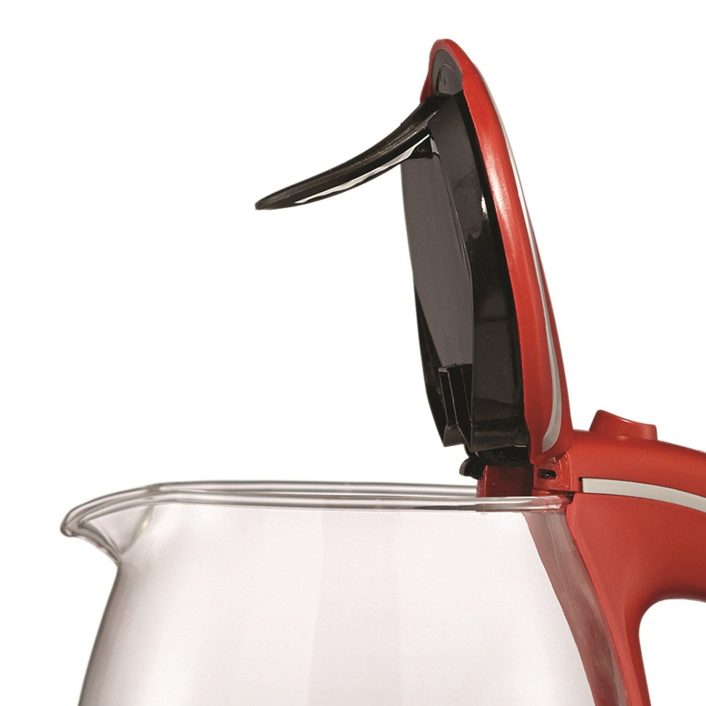 Brentwood Appl. KT-1900R 1.7L Cordless Tempered-Glass Electric Kettle (Red)