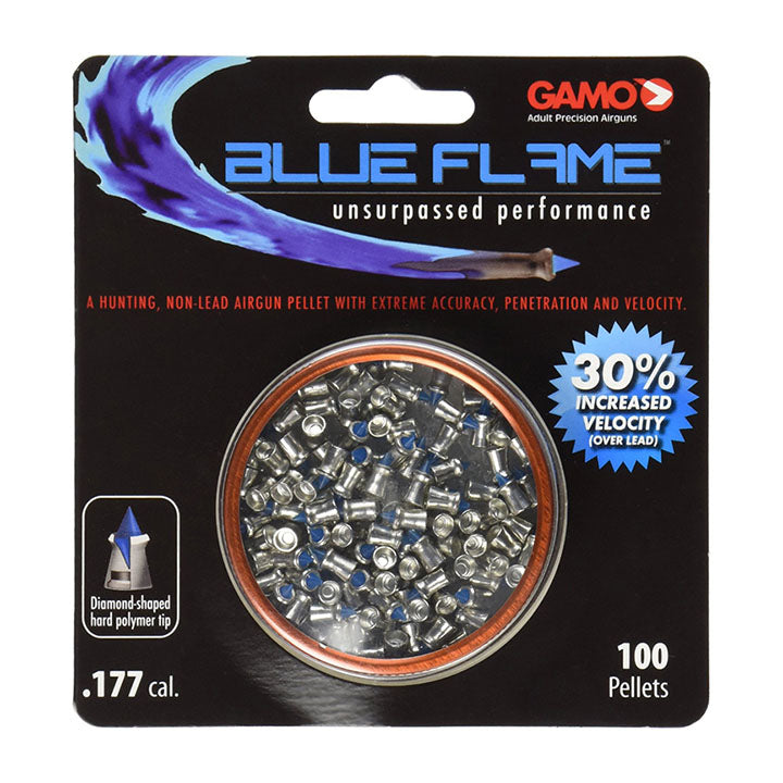 Gamo 632270254 PBA Blue Flame Pellets .177 Caliber 100 Count