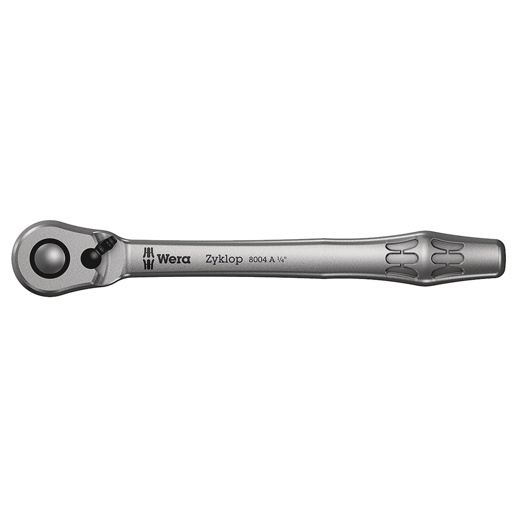 Wera 05004004001 8004 A Zyklop Metal Ratchet with Switch Lever 1/4" Drive Multi