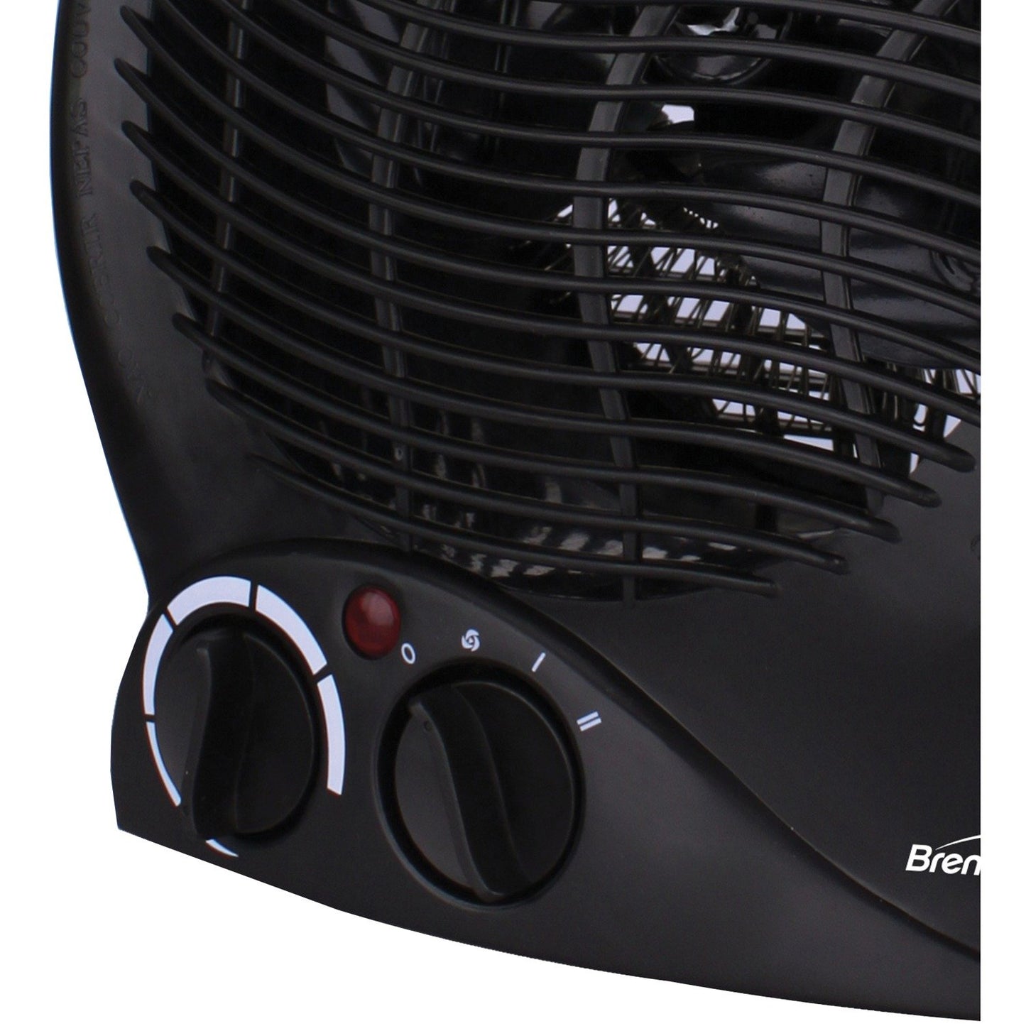 BRENTWOOD H-F301BK Portable Electric Space Heater & Fan (Black)