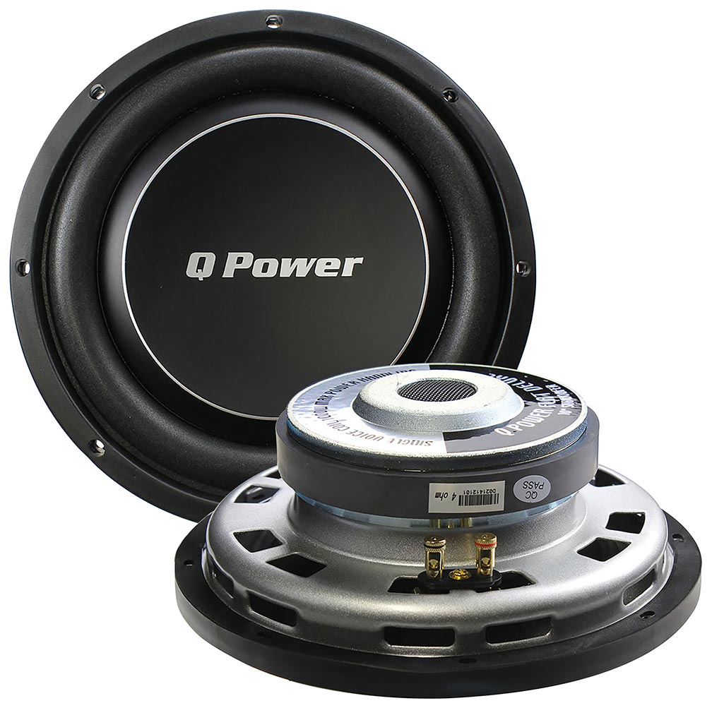Qpower QPF10DFLAT Deluxe 10" Flat subwoofer 1000W Max