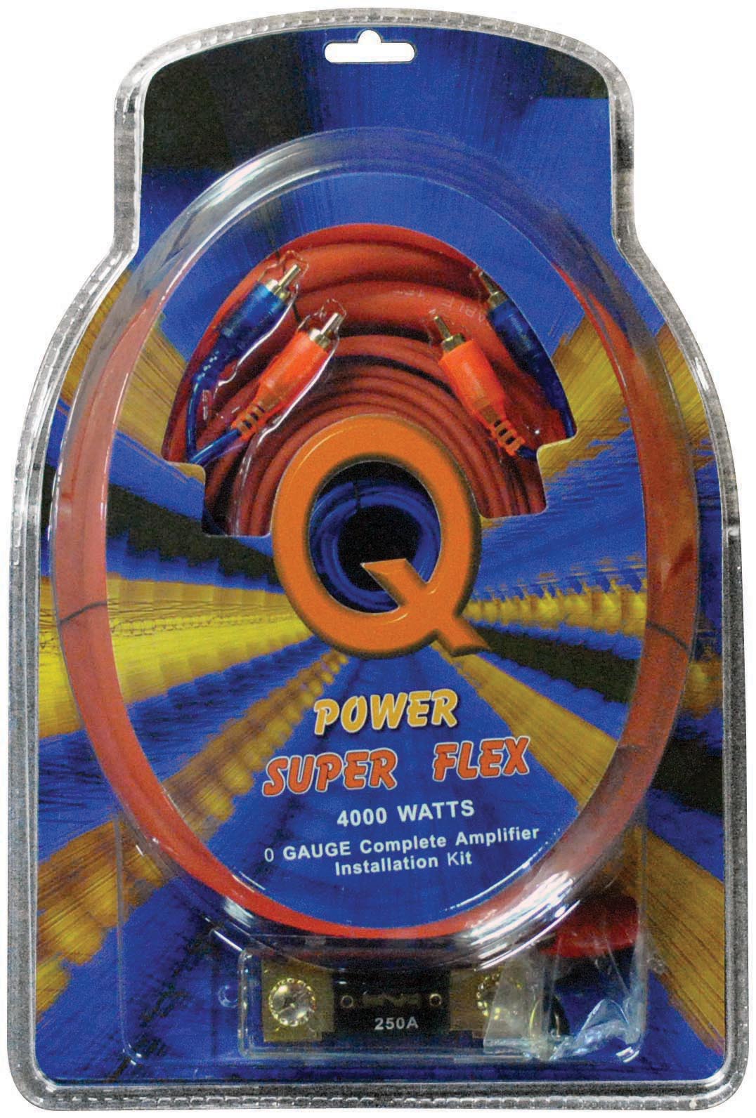 Qpower 0 Gauge Amp Kit Super Flex - 0GAMPKITSFLEX
