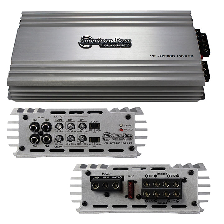 American Bass VFL1504 4 Channel 600 Watts Car Amplifier