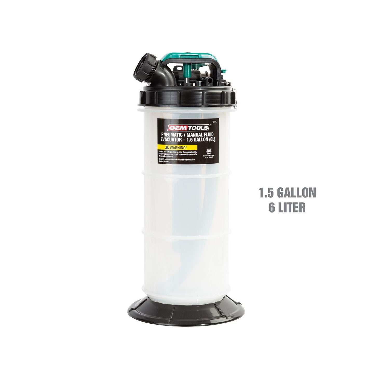 OEM Tools 24937 Pneumatic/Manual Fluid Extractor 1.5 Gallon (6L)