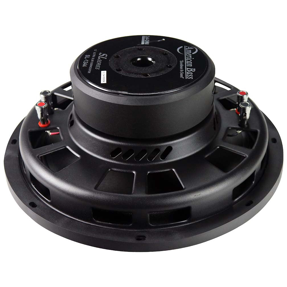 American Bass SL1244 12" Shallow Woofer 600 Watts Dual 4 Ohm Voice Coil