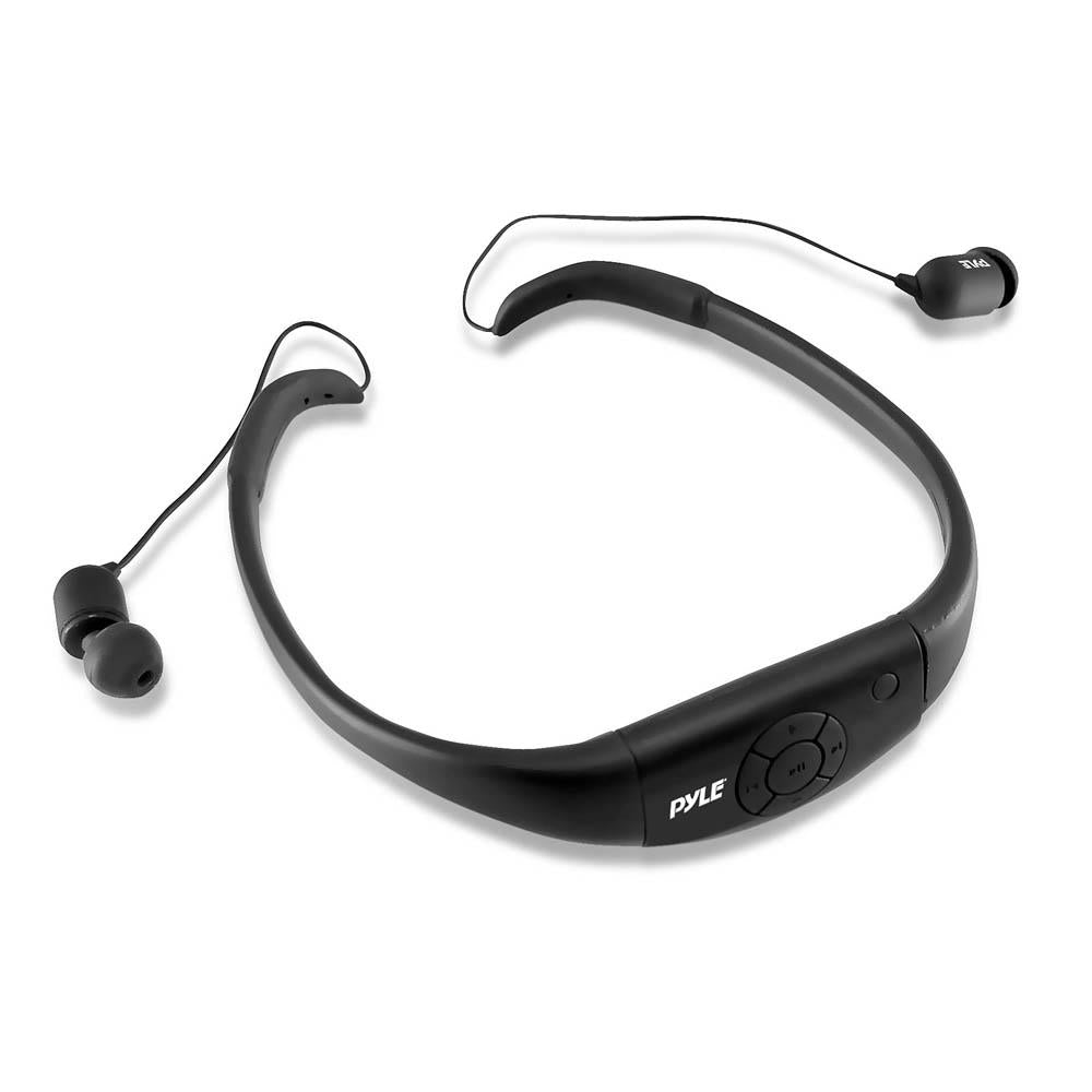 Pyle PSWP8BK Waterproof MP3 Player w/ Headphones